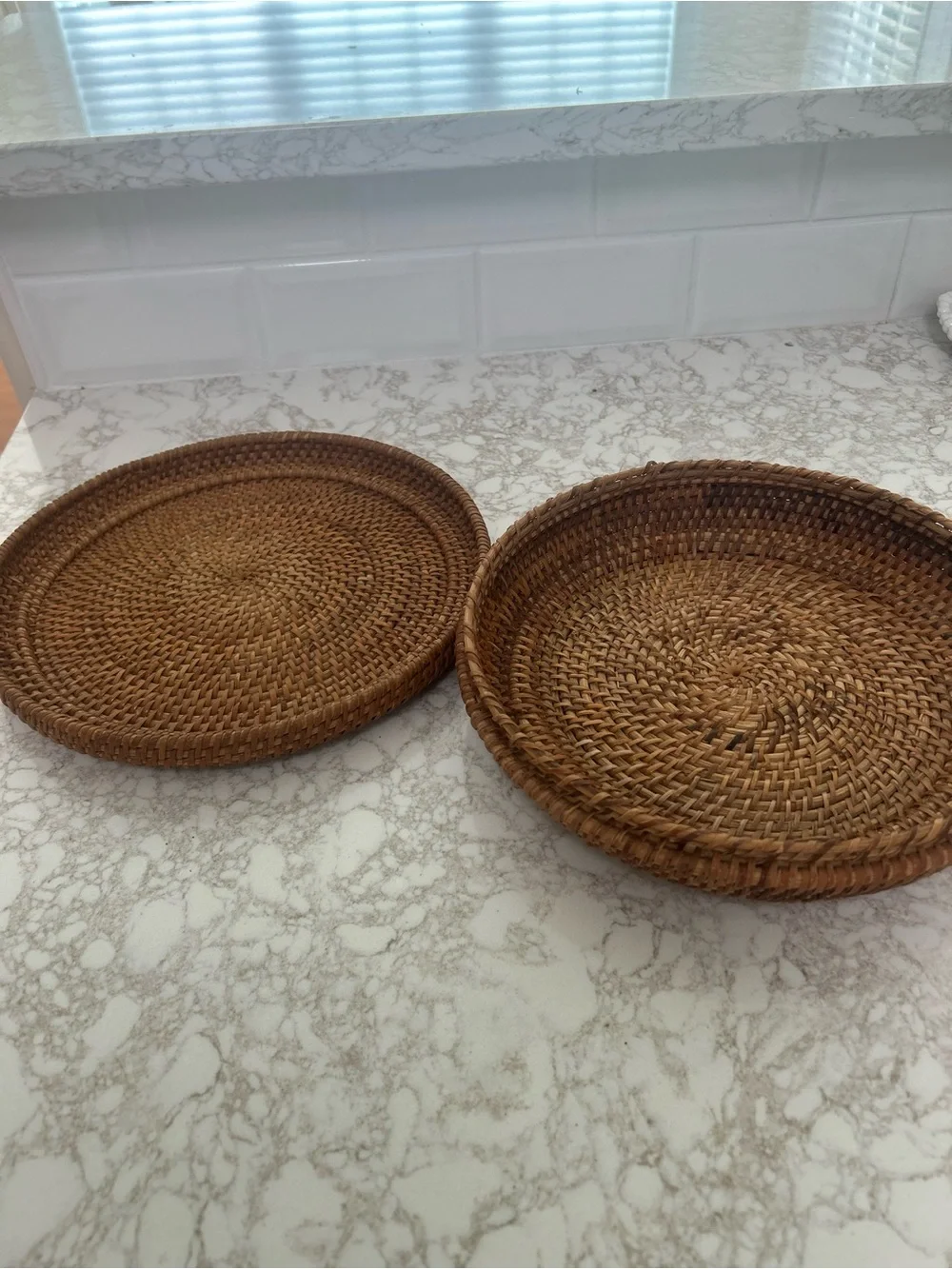 Woven Rattan Decorative Lidded Box - Brown